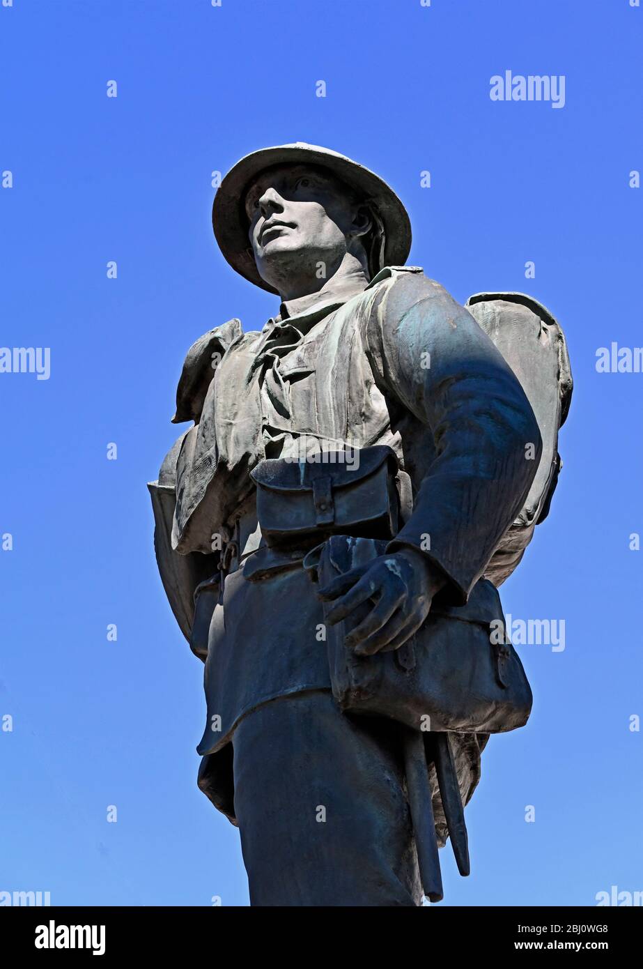 War Memorial (detail). Market Place, Kendal, Cumbria, England, United Kingdom, Europe. Stock Photo