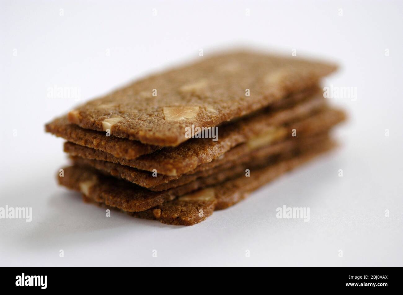 Classic Speculoos biscuit from Belgium and northern France - Stock Photo