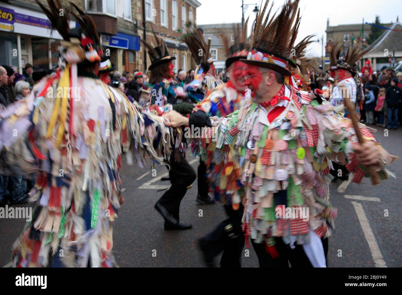 The Red Leicester Morris dancers, Whittlesey Straw Bear Festival