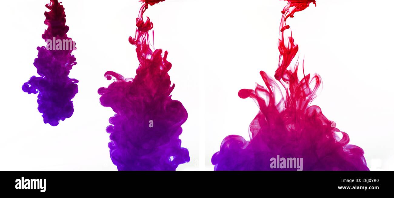 food coloring in water, Solubility of color in water, Watercolor or ink