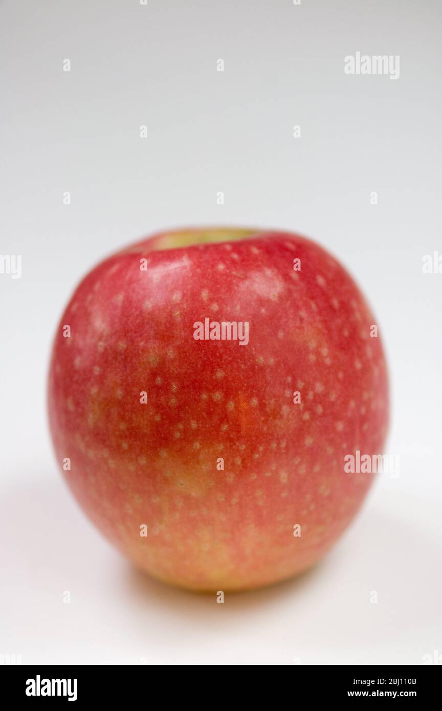 One shiny red eating apple - Stock Photo