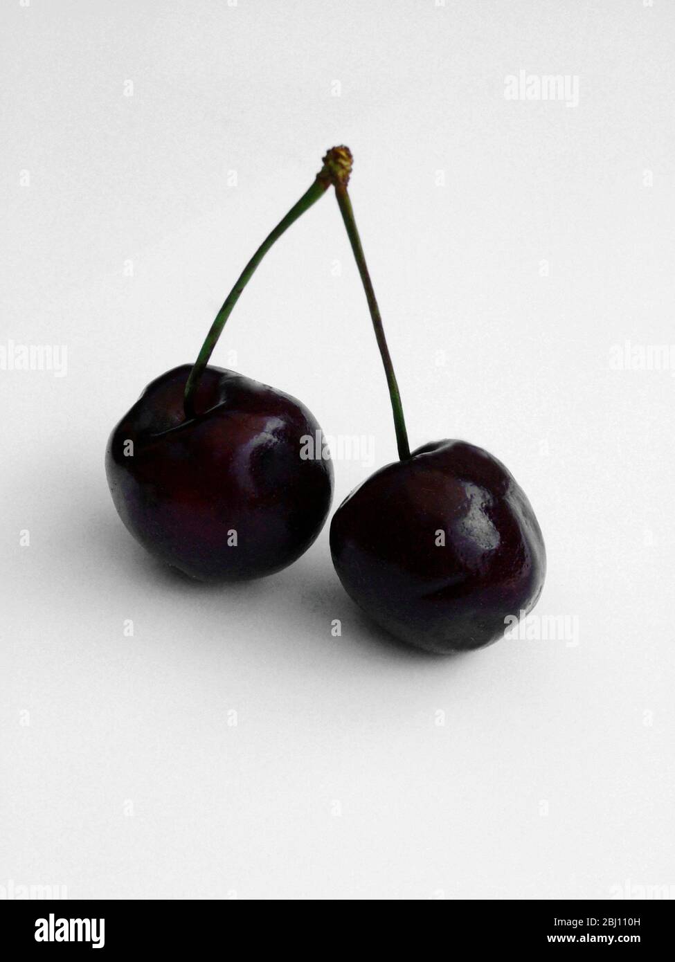 Dark red cherries - Stock Photo