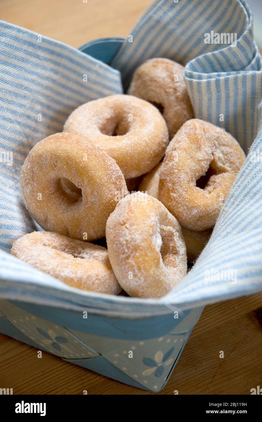 Mini ring doughnuts - Stock Photo