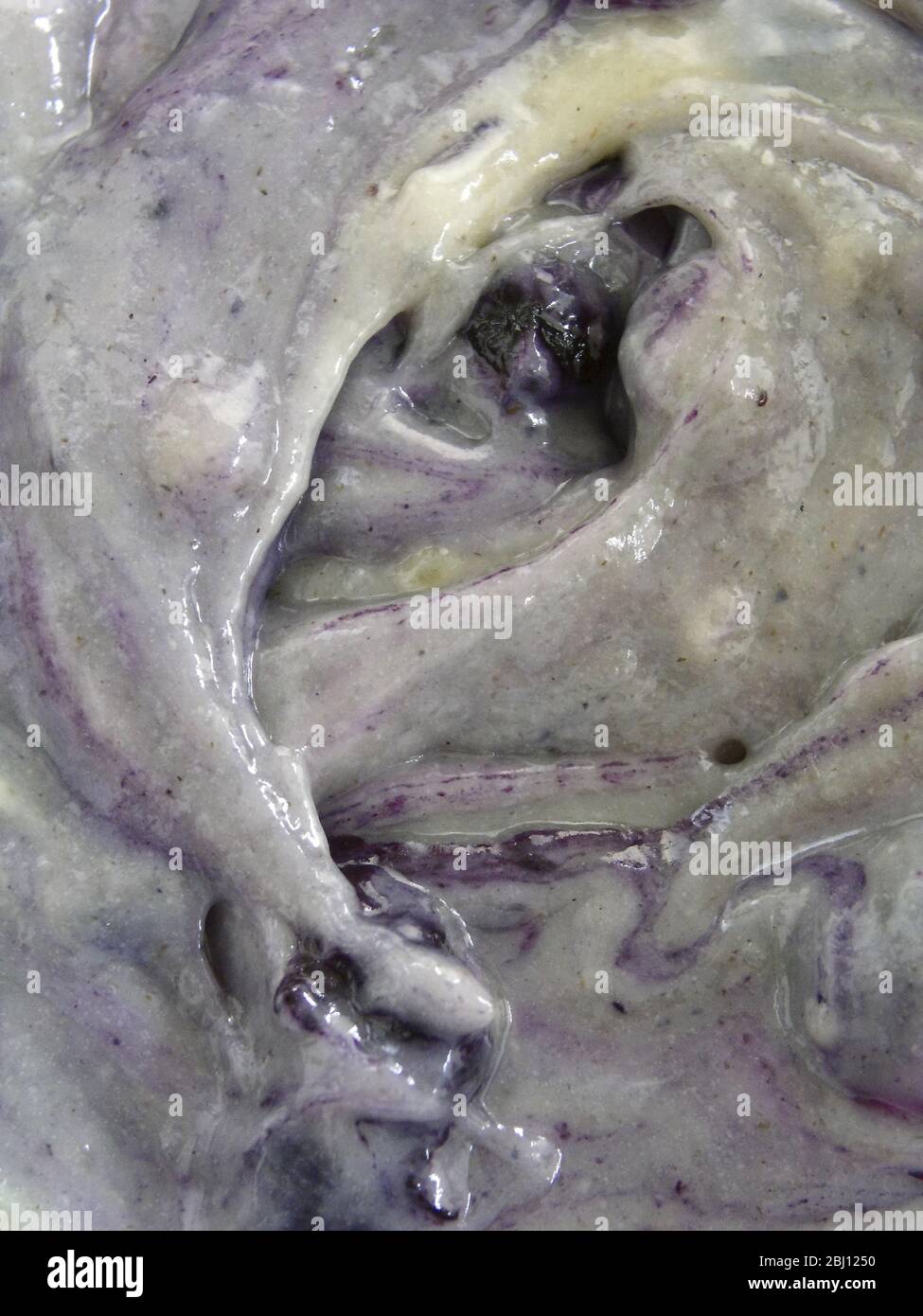 Blueberry muffin dough - Stock Photo