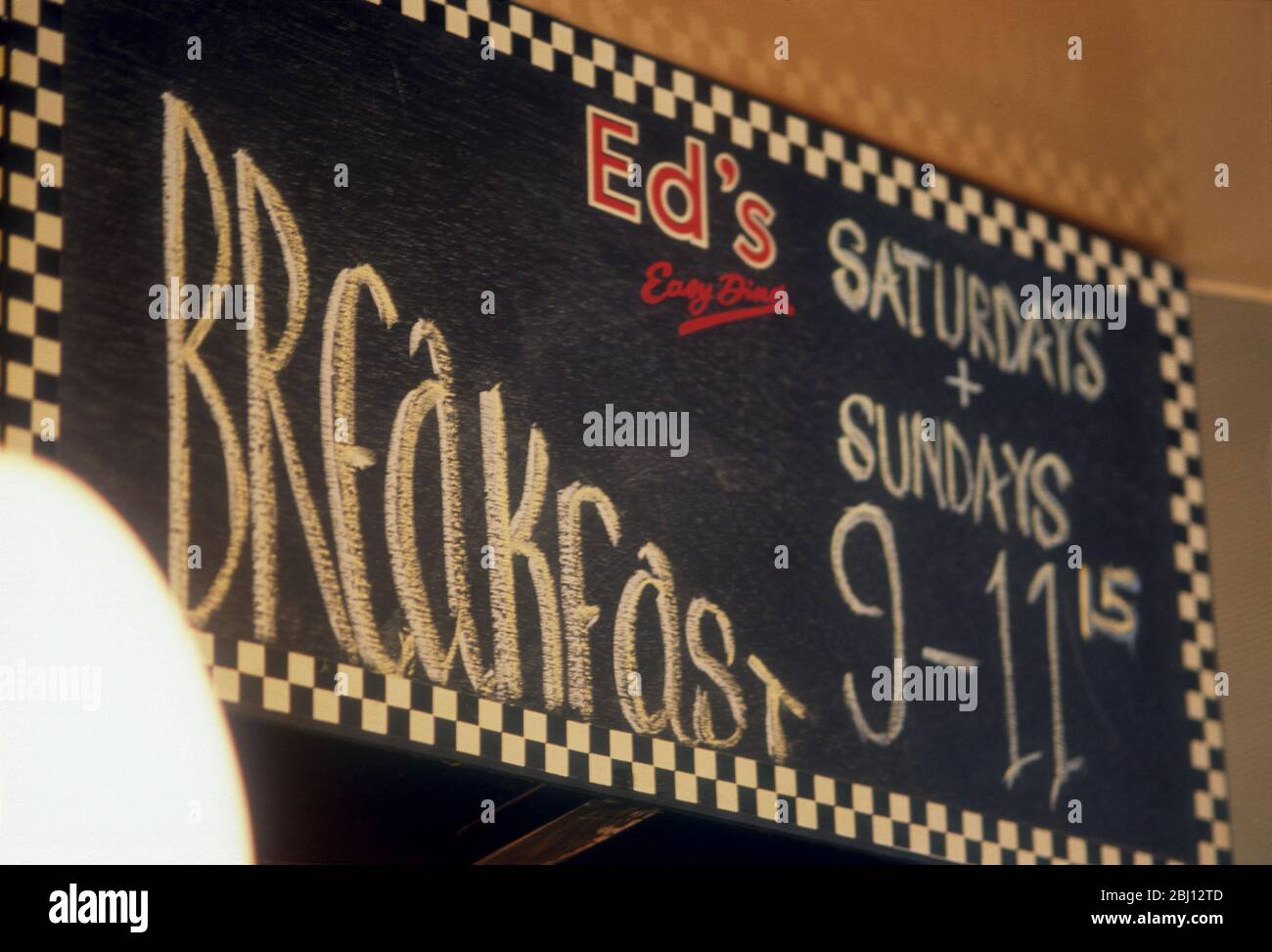 Ed's blackboard - Stock Photo