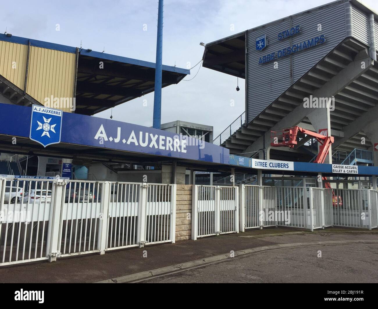 Auxerre , Bourgogne Franche Comte / France - 10 27 2019 : aja aj auxerre  stadium entrance Stock Photo - Alamy