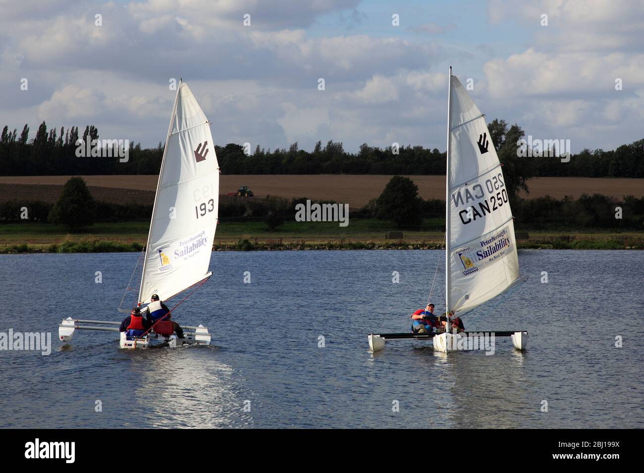The Rotary Club Sailability boats, Ferry Meadows country park