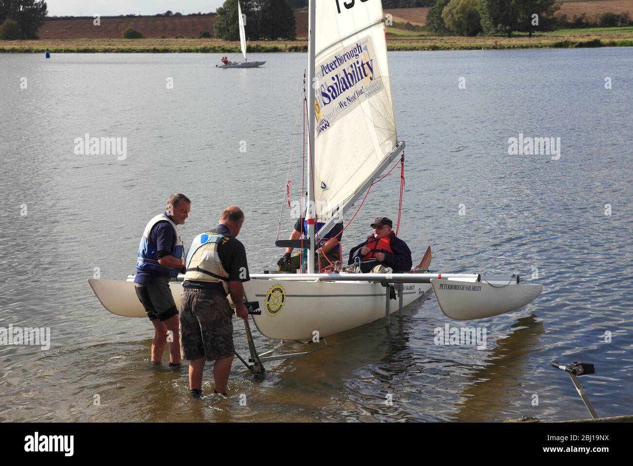 The Rotary Club Sailability boats, Ferry Meadows country park