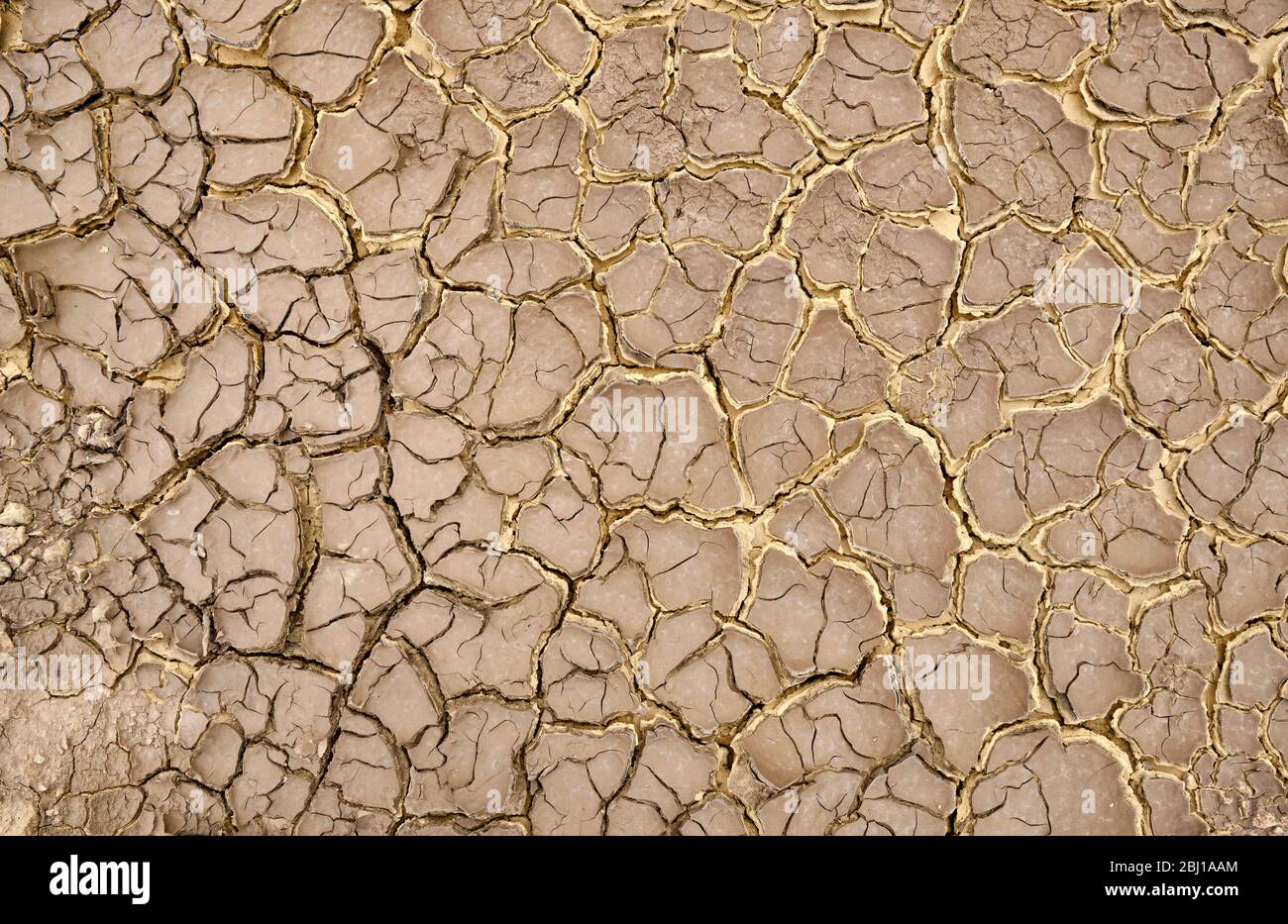 Bor / Serbia - July 13, 2019: Soil erosion and degradation due to industrial pollution in copper mine in Bor, Serbia, owned by Chinese mining company Stock Photo