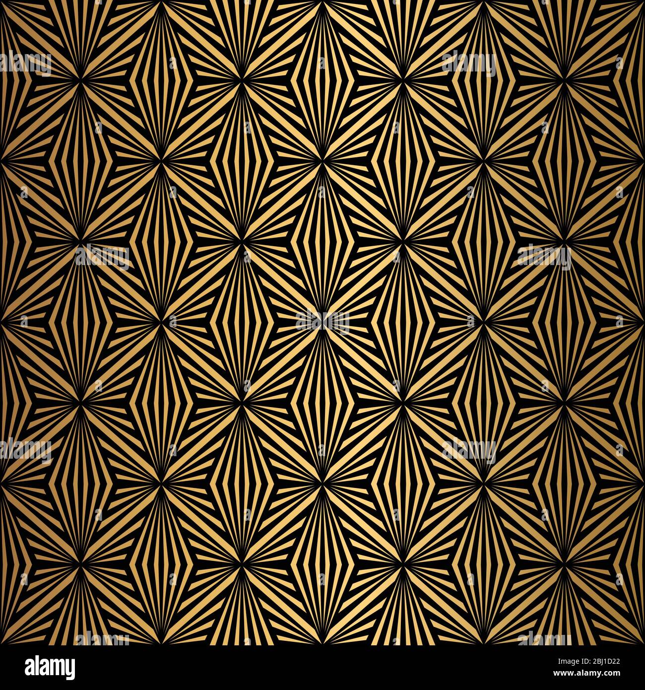 Art Deco Pattern. Seamless black and gold background Stock Vector Image ...