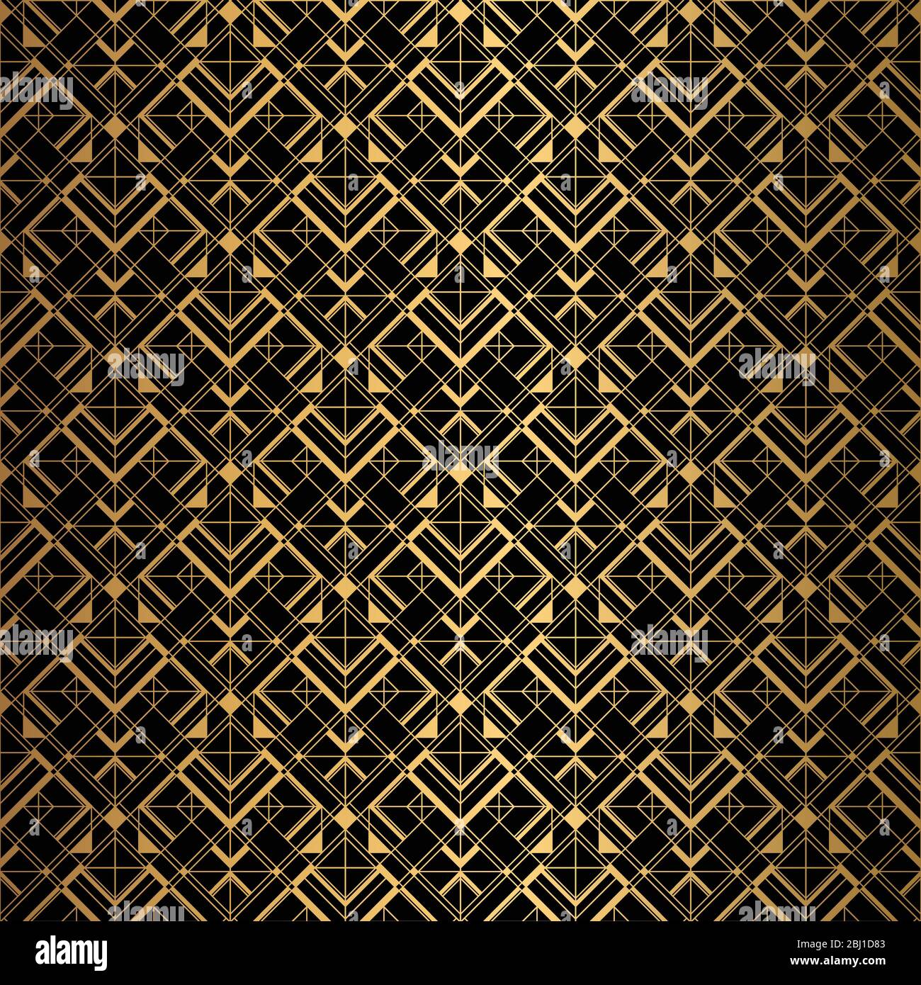 Art Deco Pattern. Seamless black and gold background Stock Vector Image ...