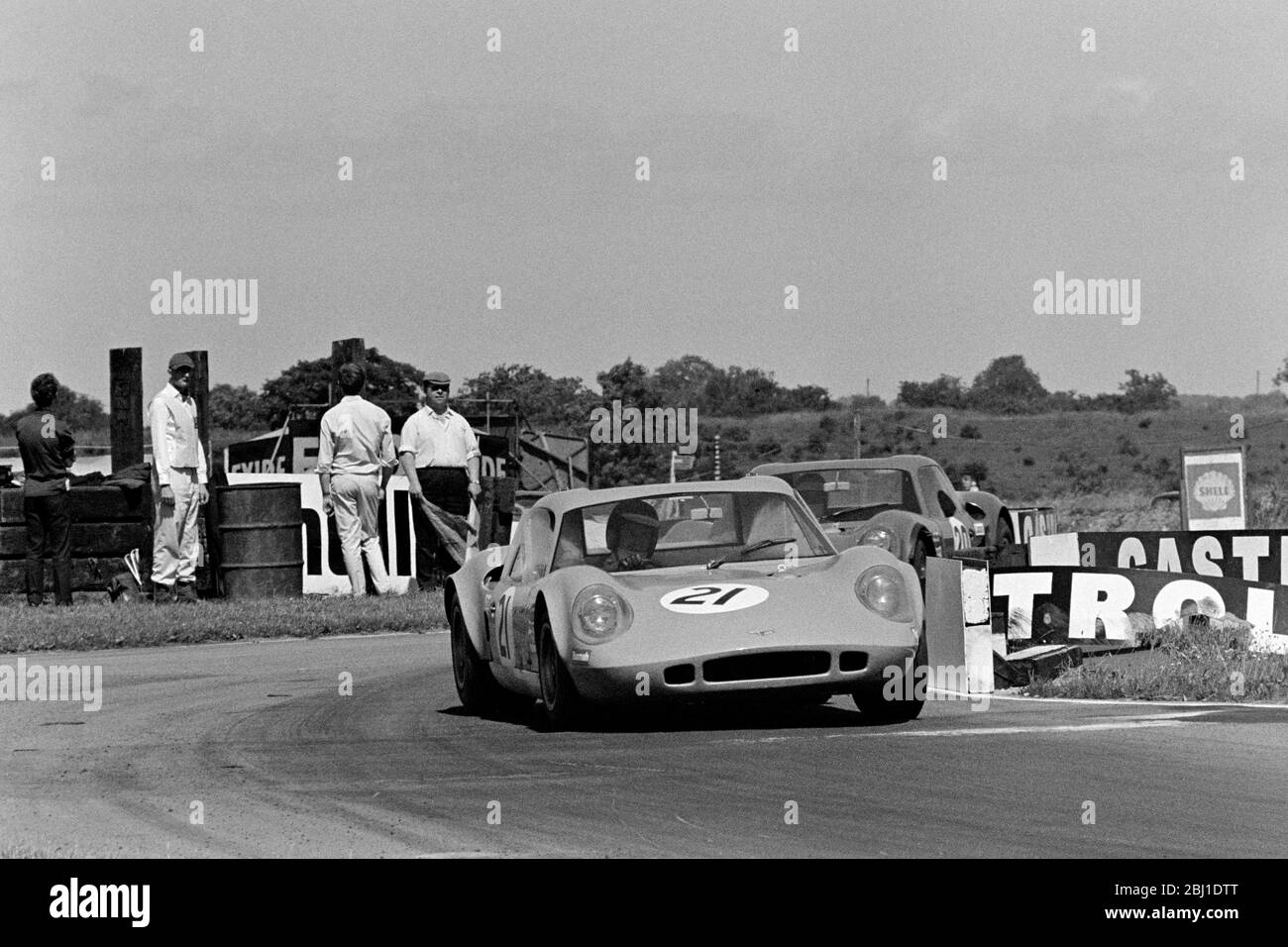 Paul Ridgway 1969 W. D. & H. O. Wills International Trophy Race For Group 4 Sports Cars at Croft Stock Photo