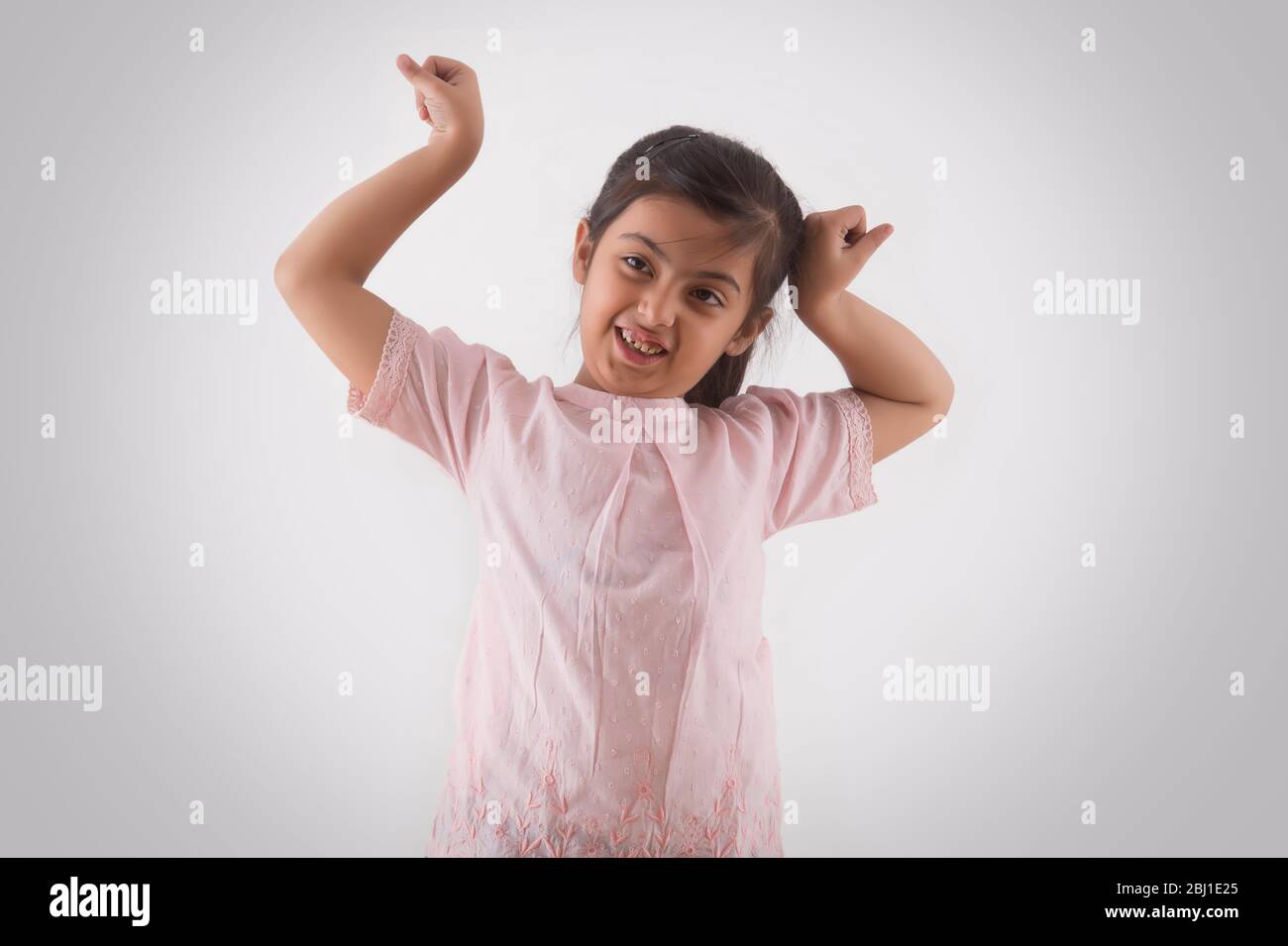 portrait of a girl feeling sleepy Stock Photo