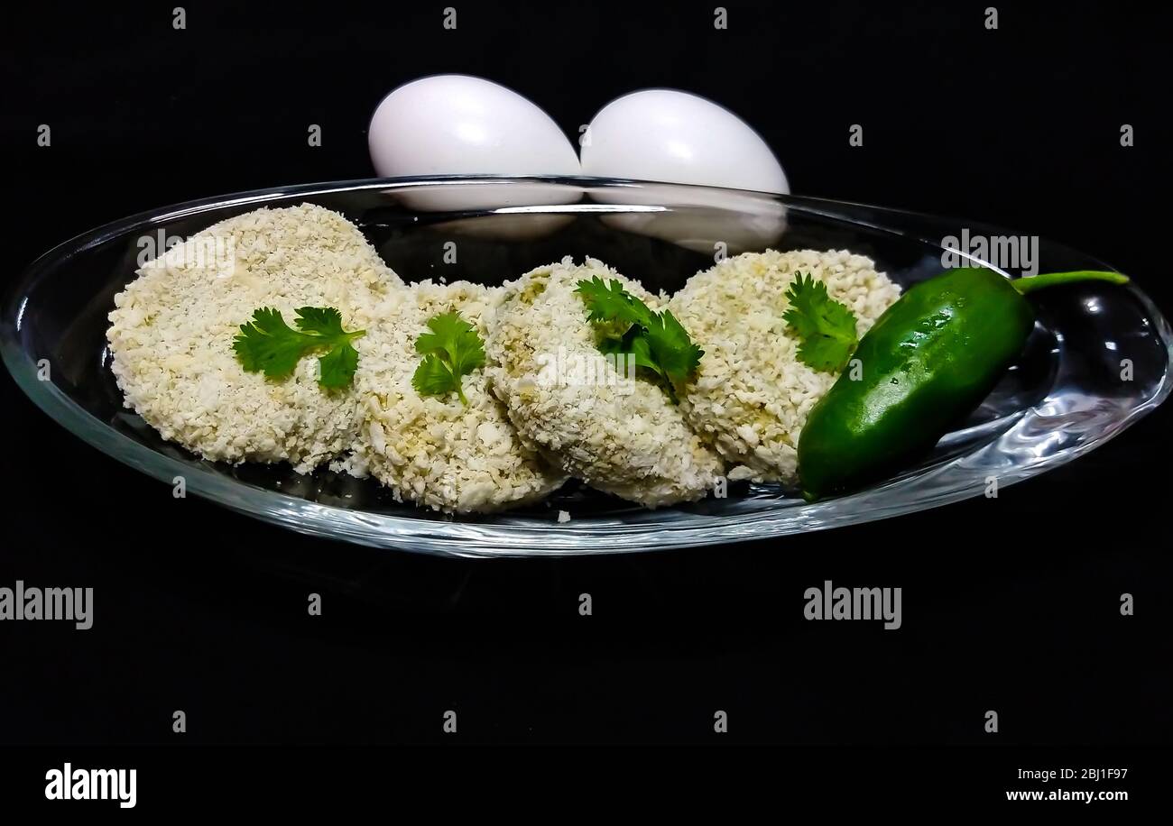 Frozen Chicken Cheese Cutlets Stock Photo Alamy