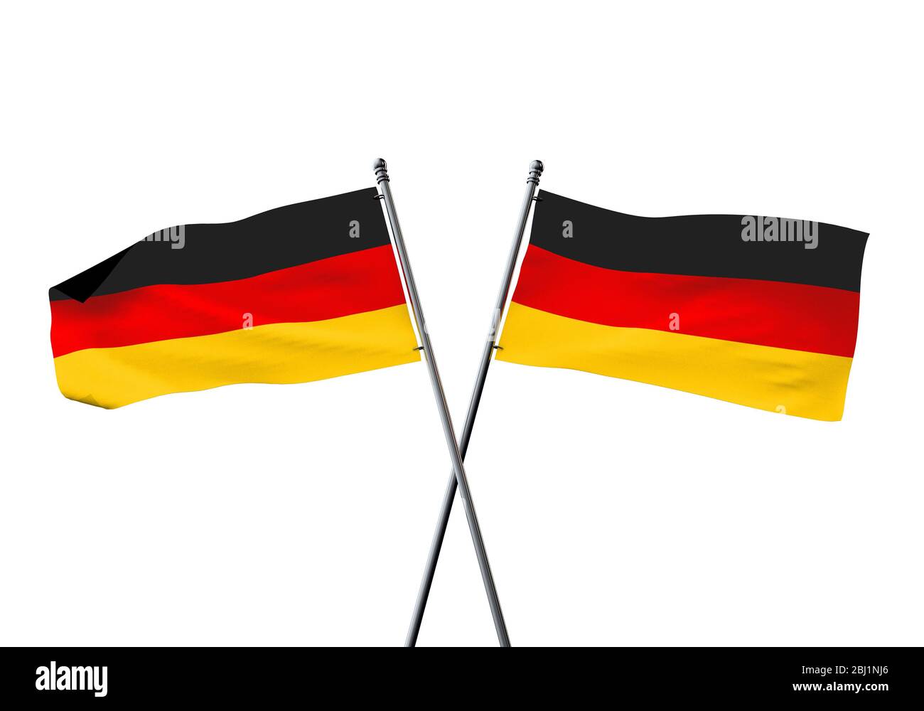 German flag on a pole hi-res stock photography and images - Alamy