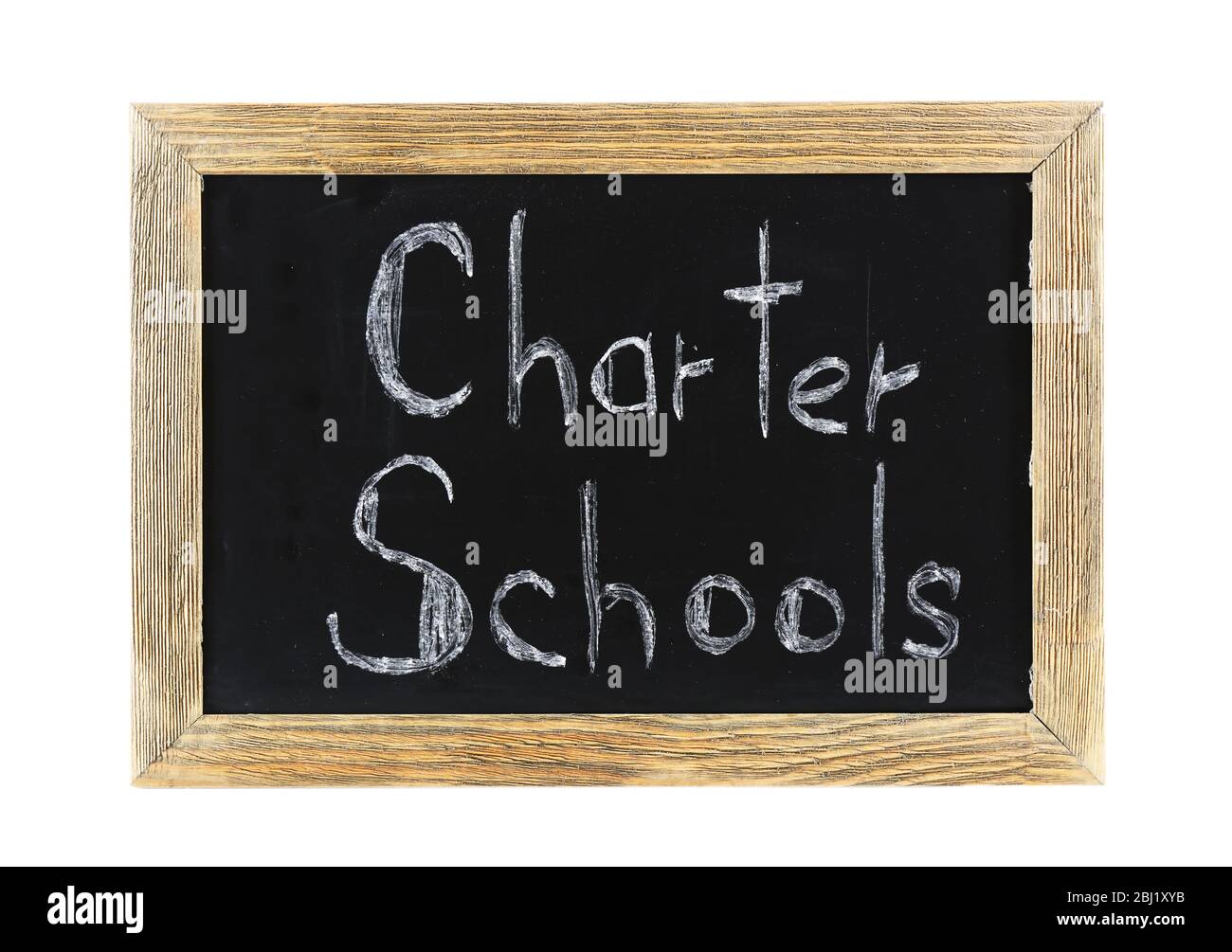 Charter Schools written on chalkboard Stock Photo
