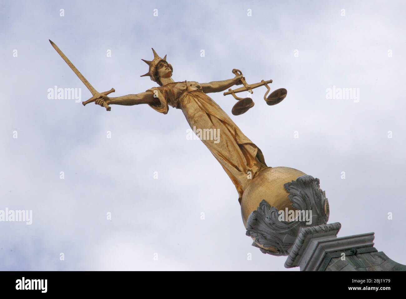 Lady Justice statue which stands atop the Old Bailey, Central Criminal