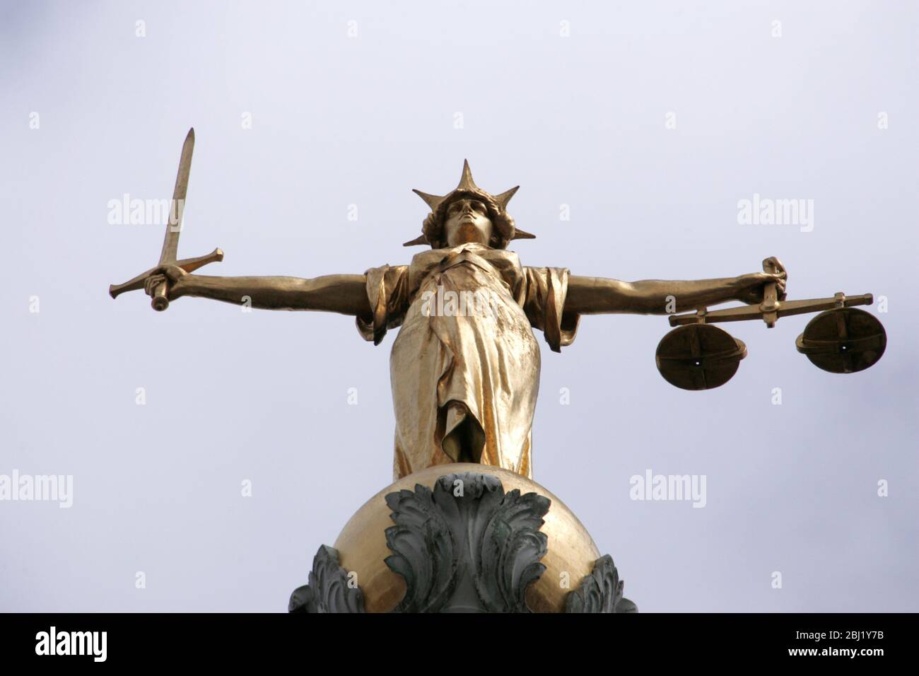 Lady Justice statue which stands atop the Old Bailey, Central Criminal