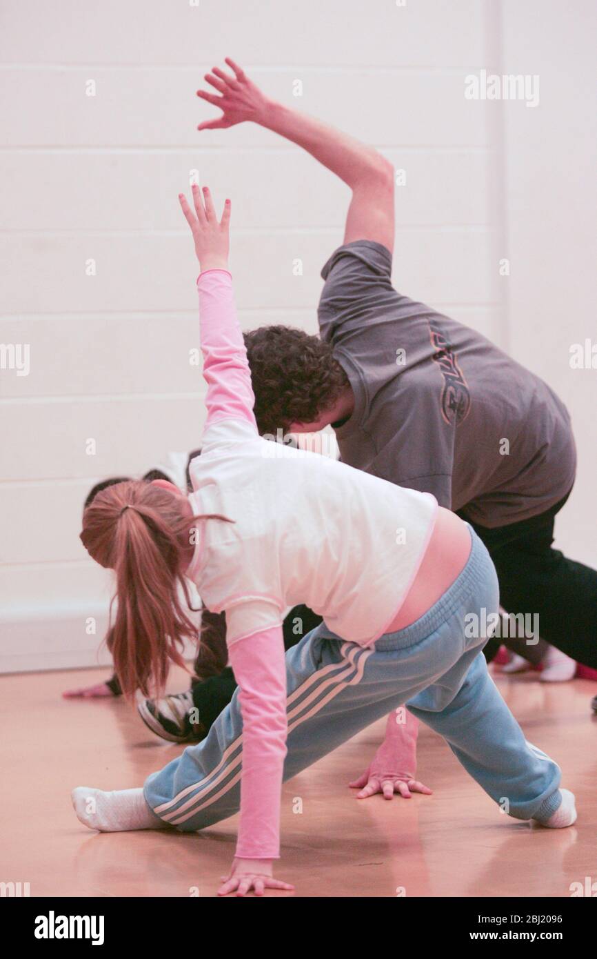 Get fit kids activities, break dance Stock Photo Alamy