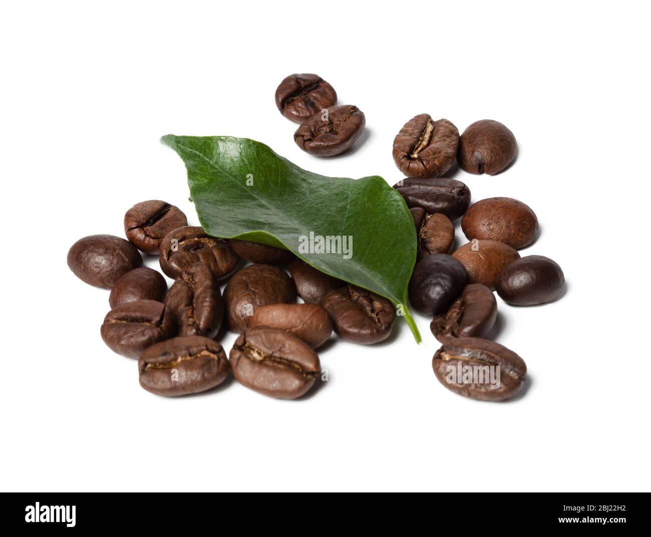 coffee beans isolated on white background. Close up Stock Photo - Alamy
