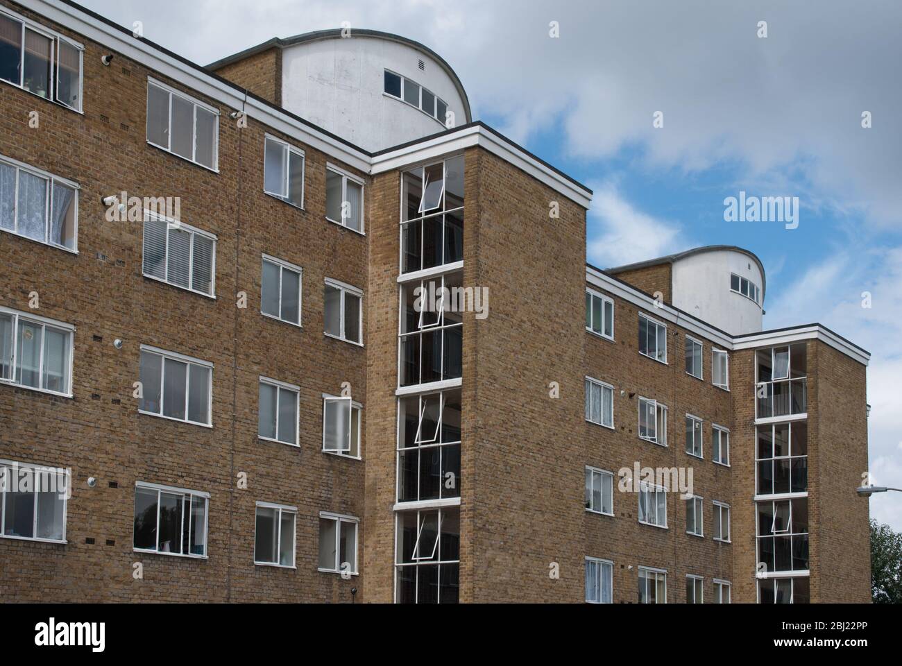 1950s Architecture Yellow Brick Ashburton Estate, London SW15 LCC