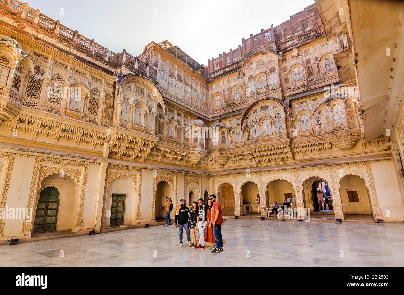 JODHPUR INDIA DEC 02 2019 Beautiful View Of Mehrangarh Museum 