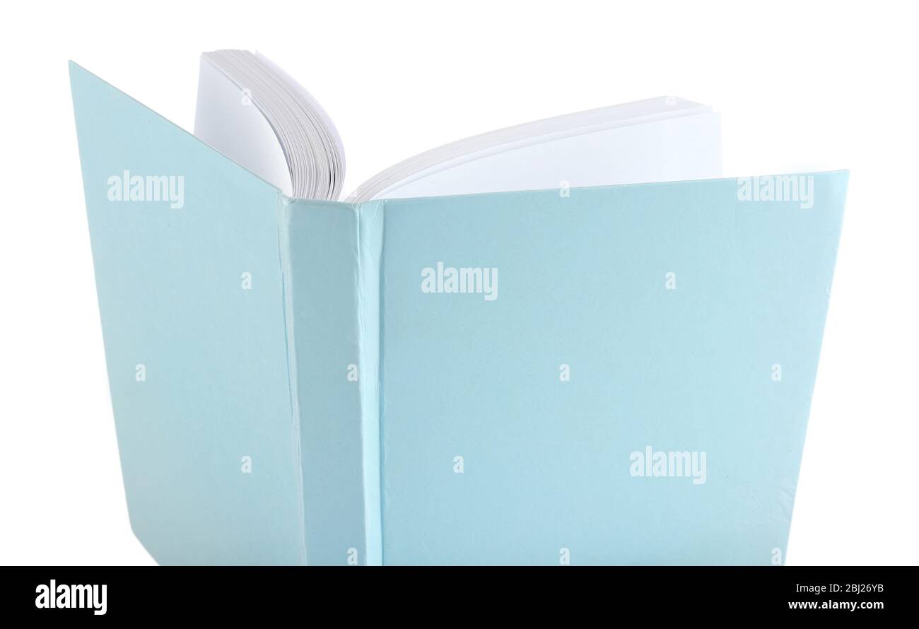 Opened book isolated on white Stock Photo