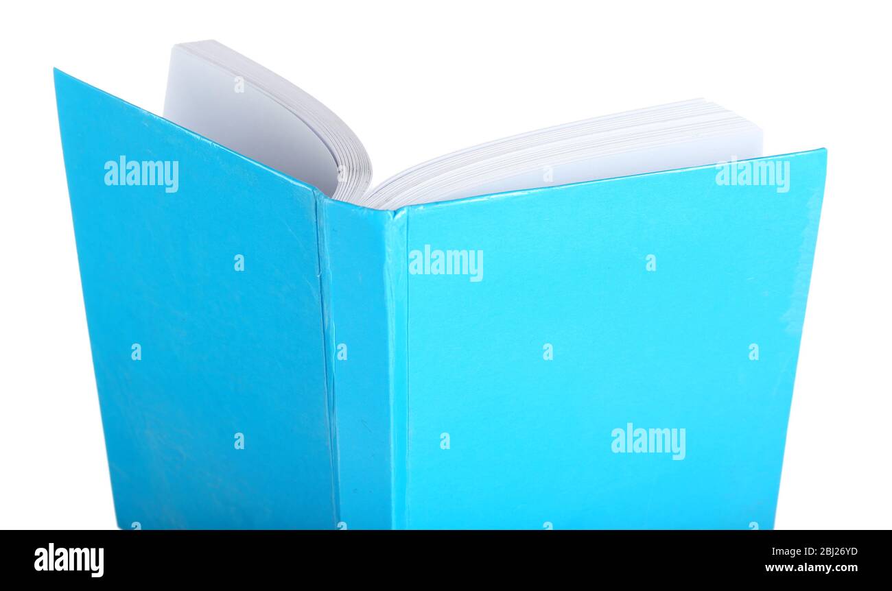 Opened book isolated on white Stock Photo