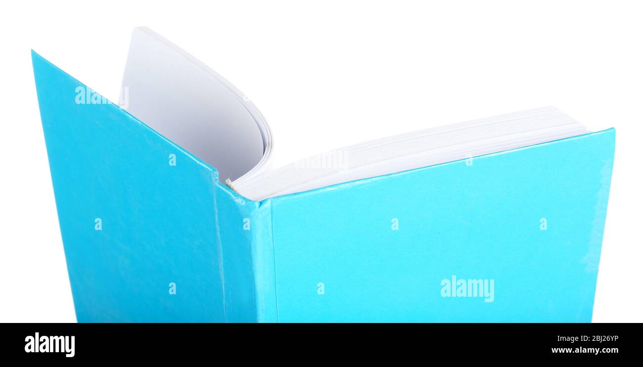 Opened book isolated on white Stock Photo