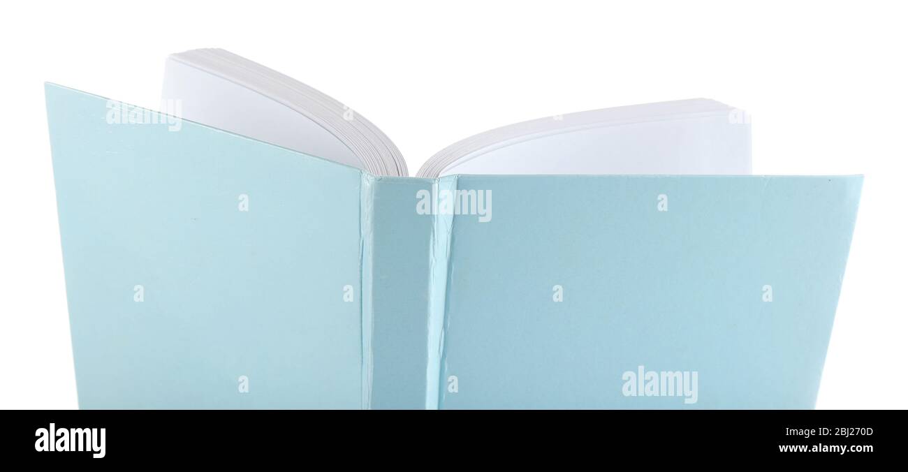 Opened book isolated on white Stock Photo