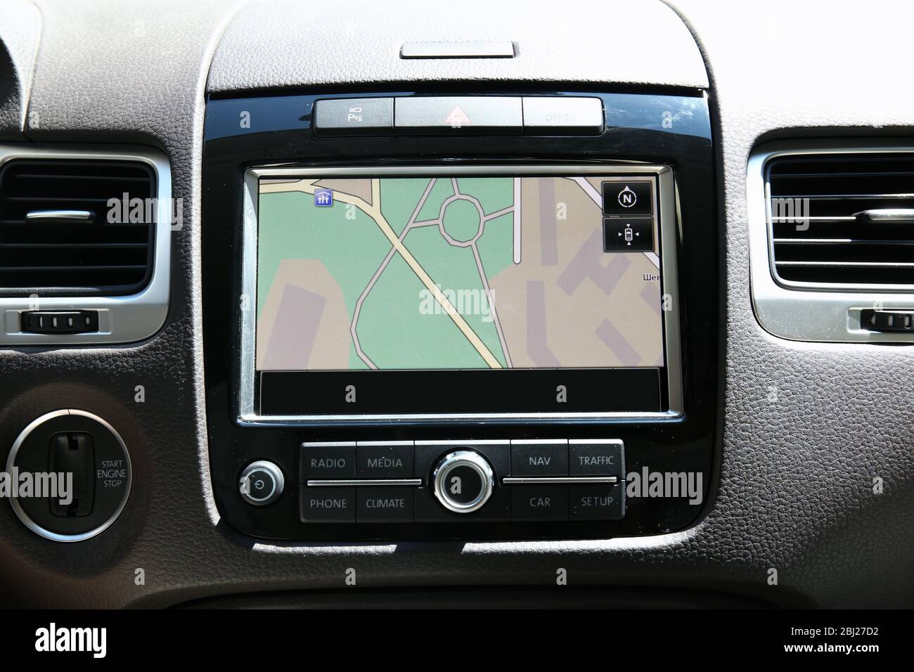 navigation system in car Stock Photo - Alamy