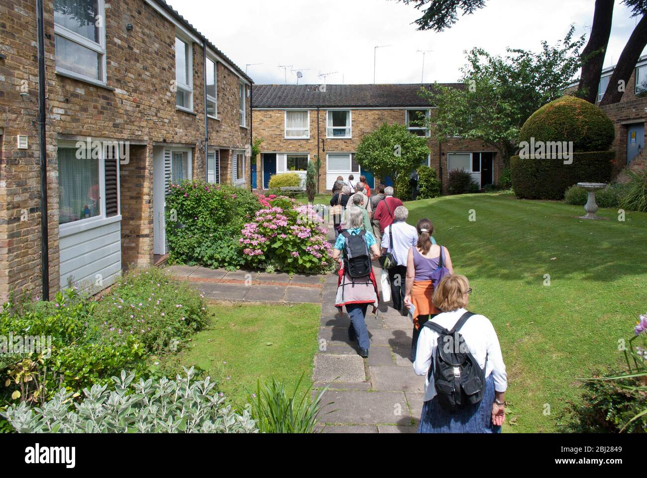 632 Westleigh Avenue and North Lodge Close, London SW15 Stock Photo