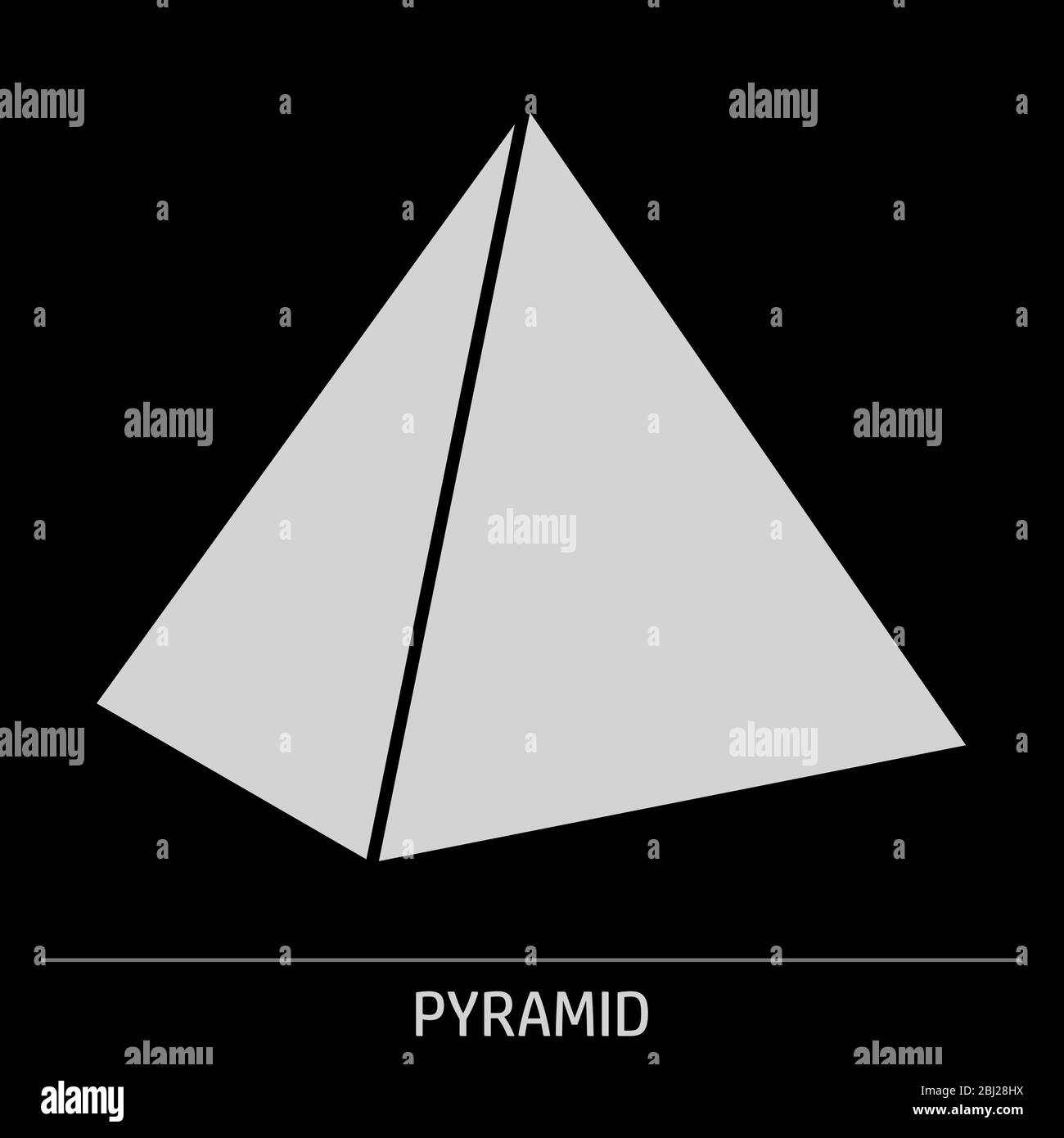 Pyramid icon illustration Stock Vector Image & Art - Alamy