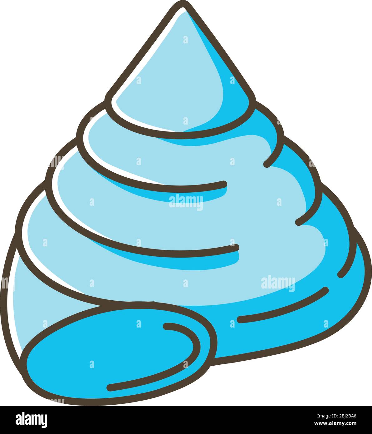 Blue top shell Stock Vector Images - Alamy