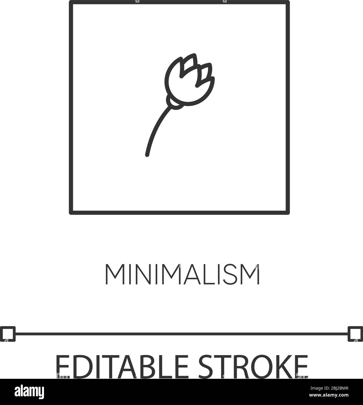 Minimalism style pixel perfect linear icon Stock Vector Image & Art - Alamy