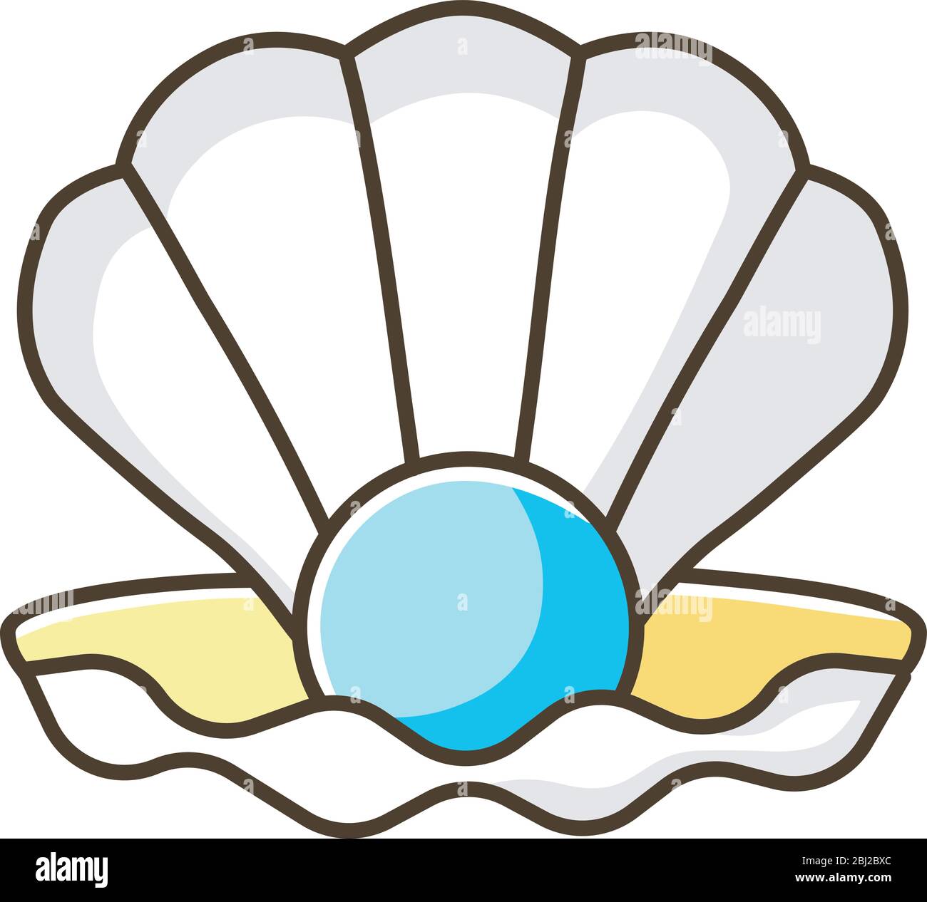 Open clam shell Stock Vector Images Alamy