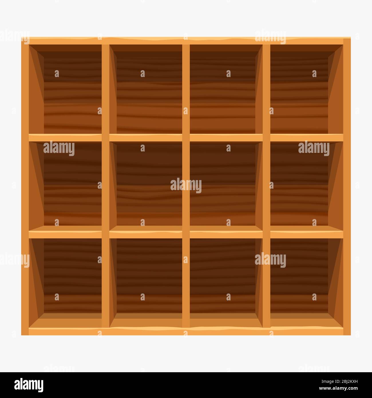 wooden shelves store on white Stock Vector Image & Art - Alamy
