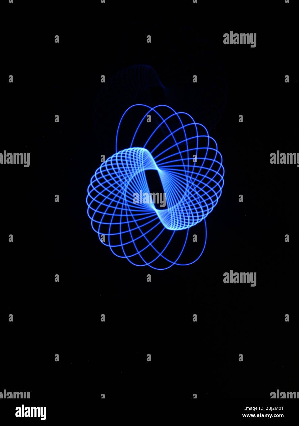 Light abstract forms symmetrical round different colors Stock Photo