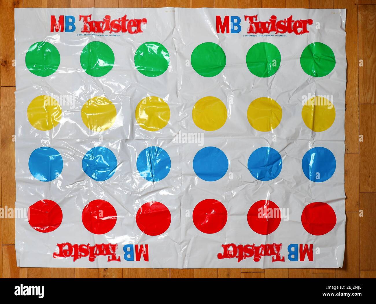 Twister game mat Stock Photo