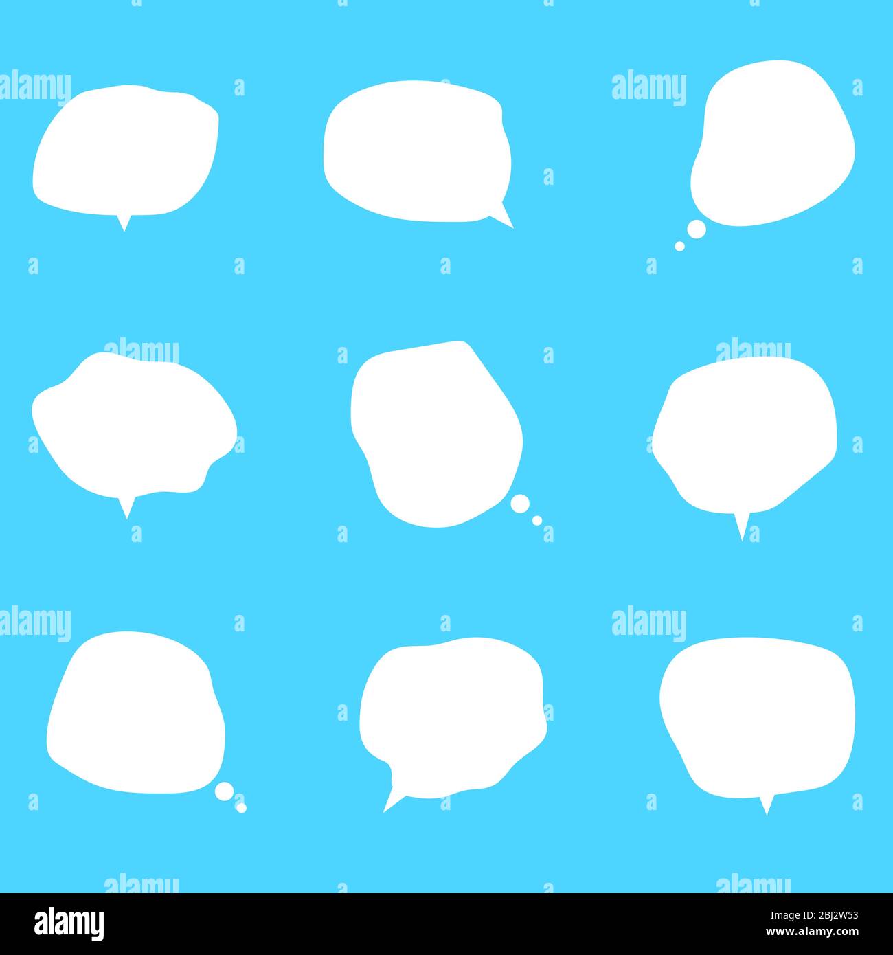 White speech bubbles Stock Vector