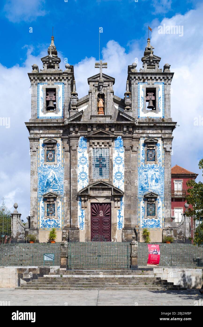Church of Saint Ildefonso in Porto, Portugal Stock Photo