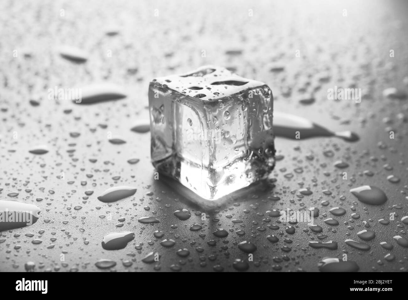 Ice cube Black and White Stock Photos & Images - Alamy