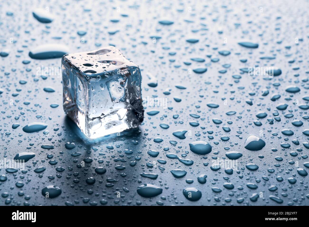 Ice Cube. Melting Ice Cubes with Water Drops. Clear Ice in Cube Shape.  Frozen Water Stock Image - Image of artificial, cool: 247255199