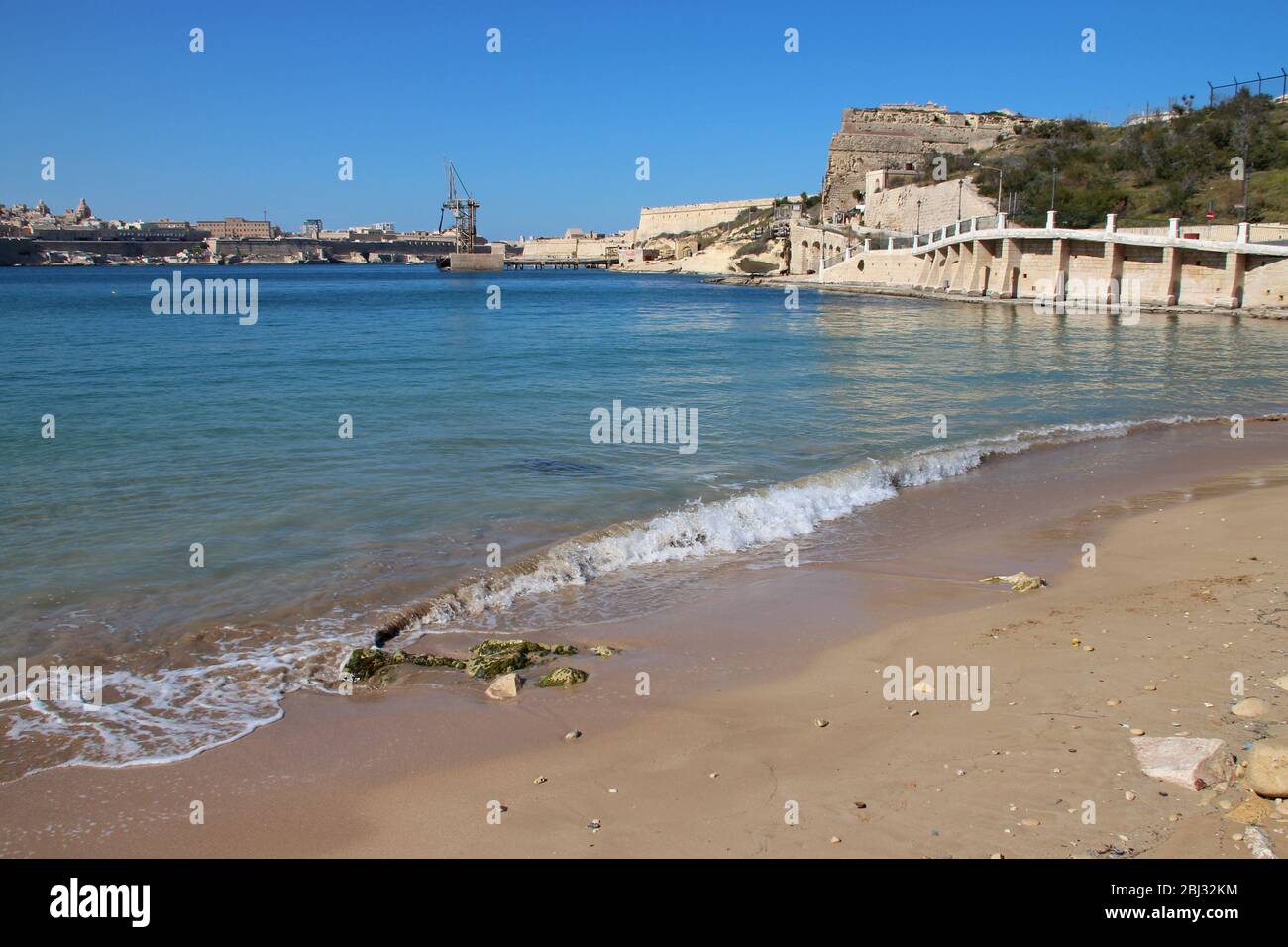 rinella bay in kalkara in malta Stock Photo - Alamy