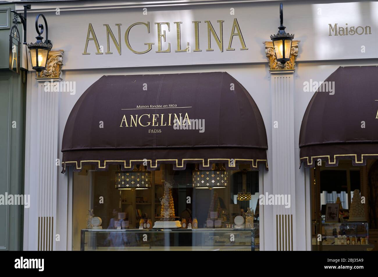 The famous Boutique Angelina (Tea House and Cafe), Paris FR Stock Photo