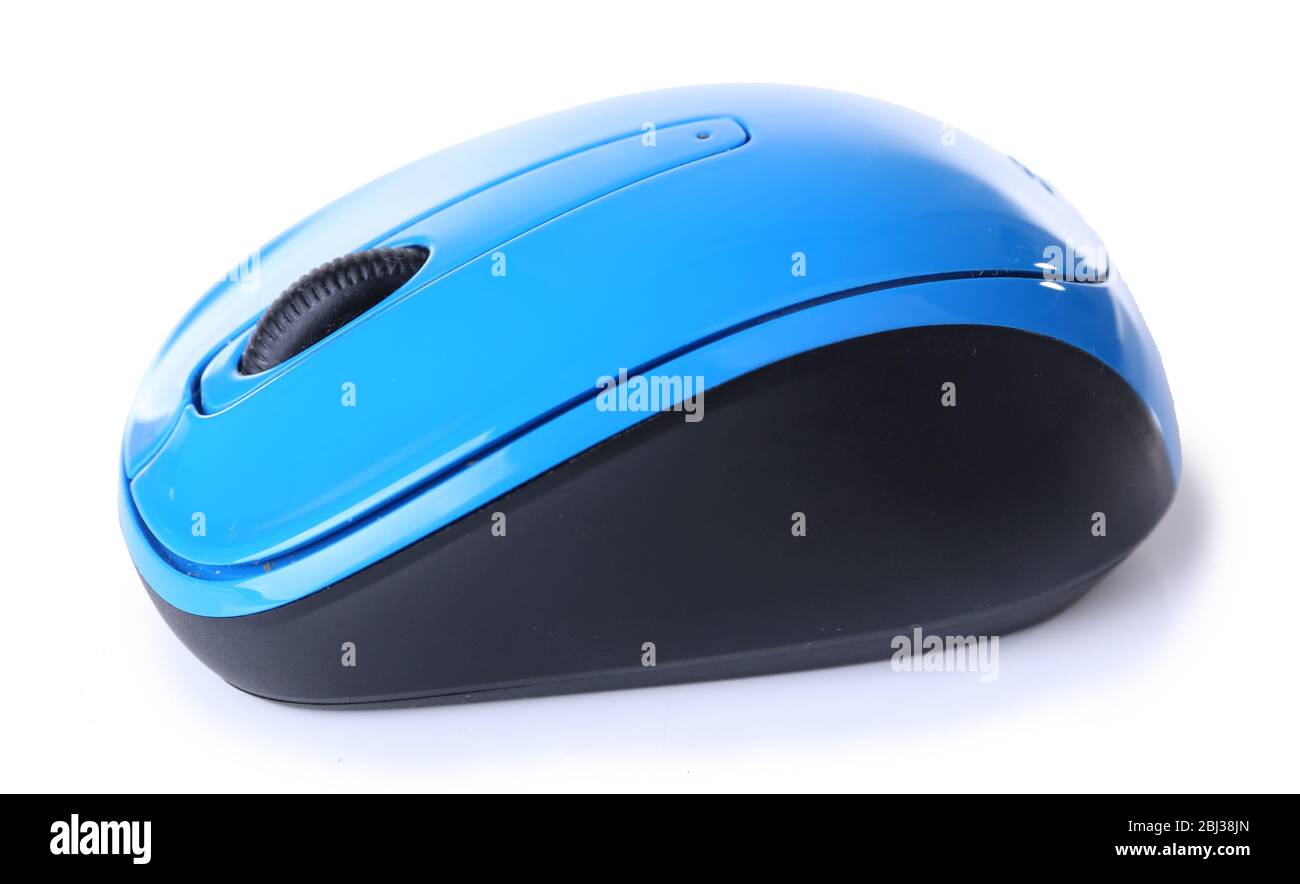 Wireless computer mouse isolated on white background Stock Photo - Alamy