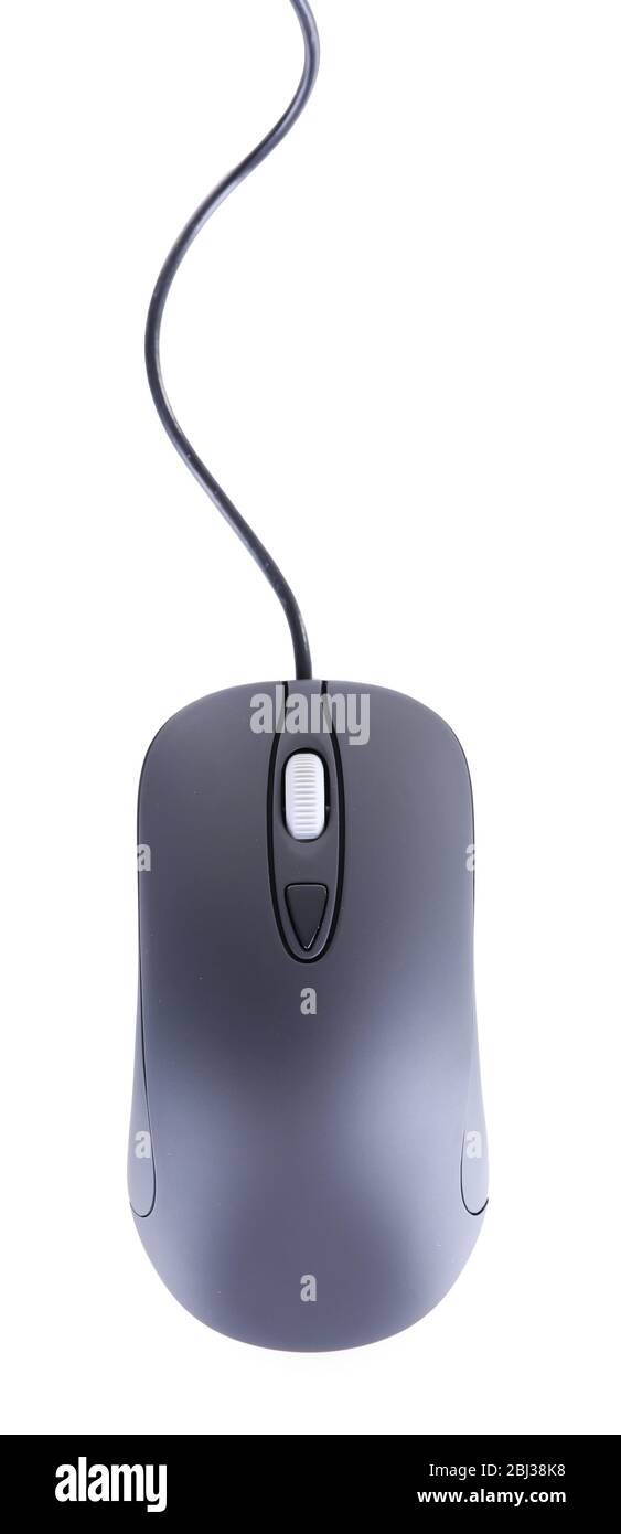 Computer mouse with cord isolated on white background Stock Photo Alamy