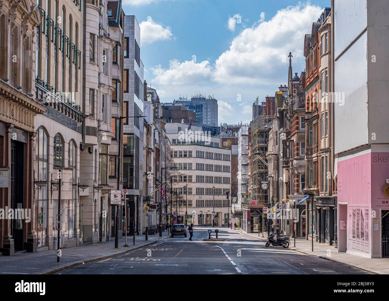 Deserted Conduit Street during the pandemic lockdown Stock Photo - Alamy