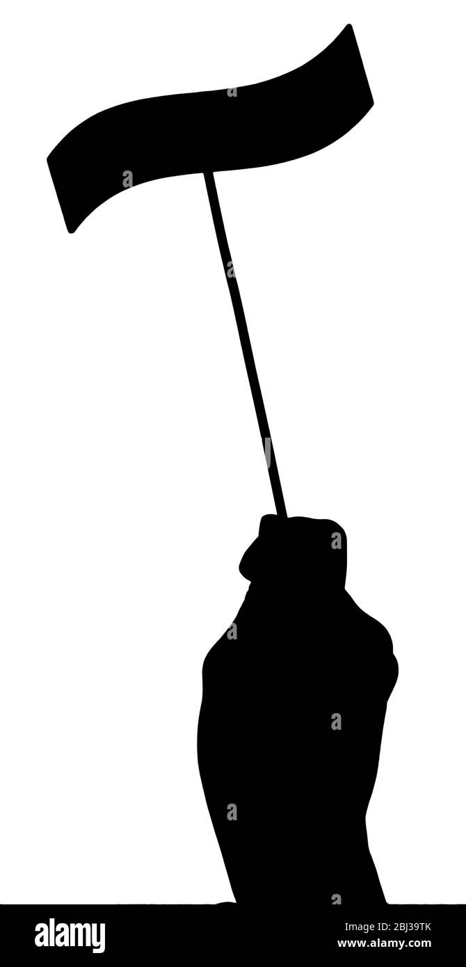 Silhouettes of hand, isolated on white Stock Photo - Alamy
