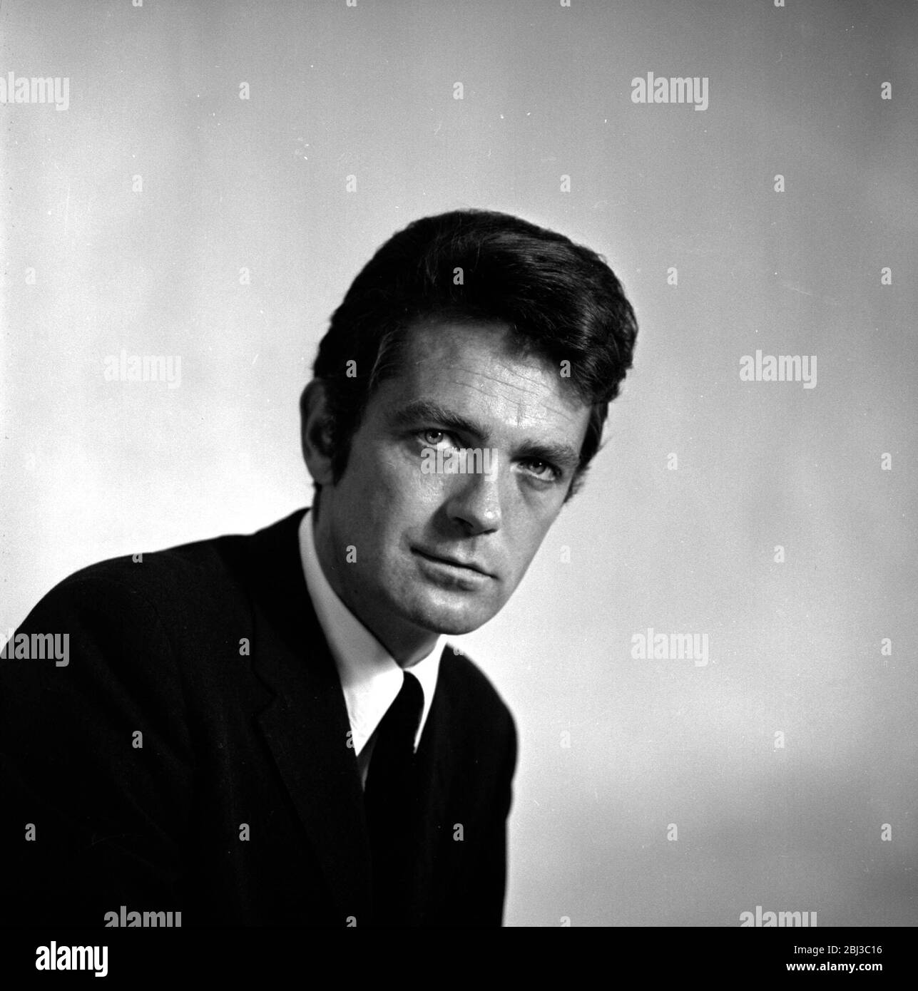 A portrait of British TV and Crossroads soap opera star, Ronald Allen, taken in the early 1960s Stock Photo